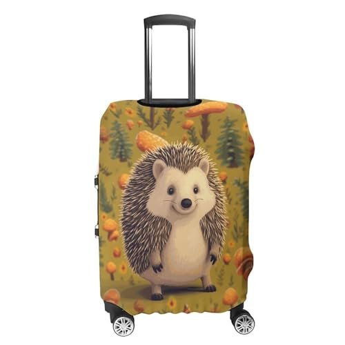 Hedgehog Printed Luggage Cover Protector, Fits 18-32 Inch Luggage4
