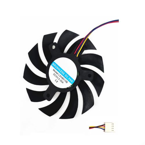 Ventilador de refrigeración DC5V 0.30A LDH8010B: silencio y control