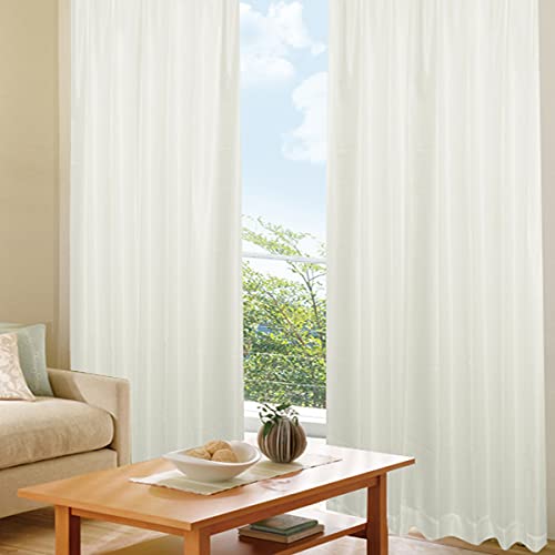 [カーテンくれない] プライバシーミラーレース 【冬温夏涼】...