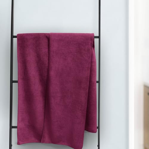Image of Sassoon Venir Microfiber 1 Piece Men Bath Towel 450 GSM (80x160cm, Chestnut Color) Ultra Soft Material, Towel for Daily use