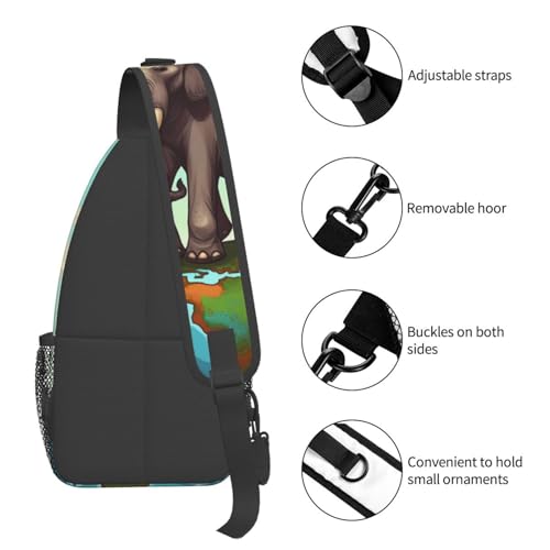 Bolso cruzado Elephants para hombre y mujer miniatura 5