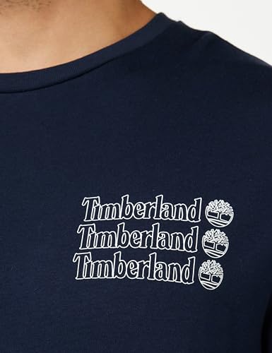 Timberland Short Sleeve Tee 2 Tier3 T Shirt Sapphire Homme - vue 2