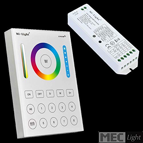 RGB+ CCT LED - Set telecomando con pannello da parete a 8 zone e controller, set completo 12-24 V