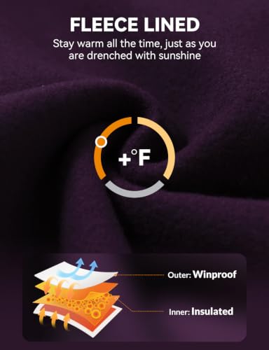 Image of baleaf Women's Fleece Lined Leggings Thermal Warm Winter Tights | 25 inch /27 inch, Water Resistant, Pockets, Running, Hiking, Yoga, Skiing, Travel, for Cold Weather, Leggings for Women