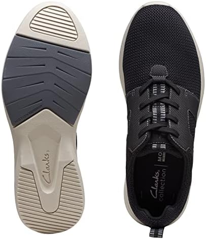 Clarks Men's Lehman Tie Oxford, Black Textile, 7 | Image 4