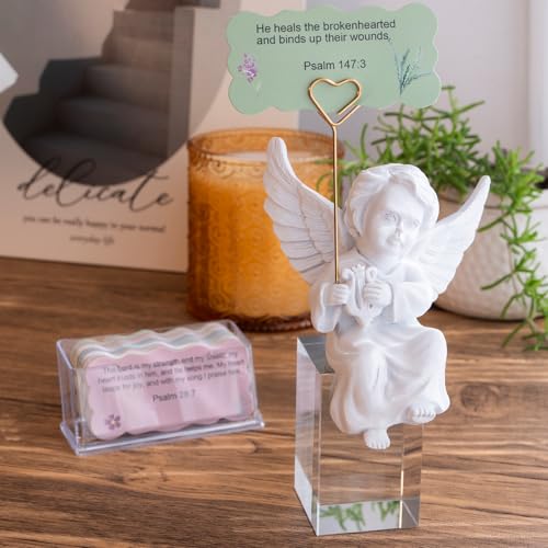 Estatua de Ángel con 50 Cartas de Versículos Bíblicos miniatura 5