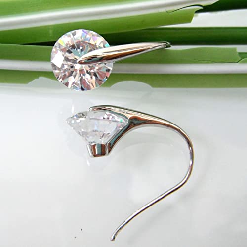 Yellow Chimes Earrings for Women and Girls A5 High Grade White Crystal Drop Hoop Earrings | Silver Toned Drop Earrings | Birthday Anniversary Gift for Wife Birthday Gift for Girls & Women