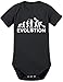 TShirt-People Body Evolution Heavy Metal Trash para bebé negro 12-18 Meses