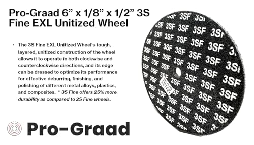 Image of EXL Unitized Wheel, Silicon Carbide, 6 inch Diameter x 1 /8 inch Wide x 1 /2 inch Arbor, 3S Fine | 27997 | (Pack of 1)