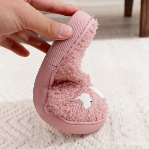 Image of Christmas Slippers Winter Warm Plush Pattern Slippers Soft Non-Slip Indoor House Shoes for Men Women