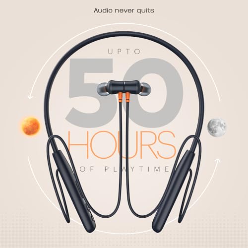 Noise Airwave Bluetooth Neckband Earphones, 50H Midnight Blue-Airwave - Image 4