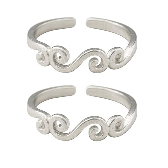 Jewellers 925 Sterling Silver Pure Toe Rings For women-(bichhiya)-image-17