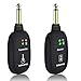 LEKATO Wireless Guitar System Built-in Rechargeable 4 Channels Wireless Guitar Transmitter Receiver for Electric Guitar Bass Violin