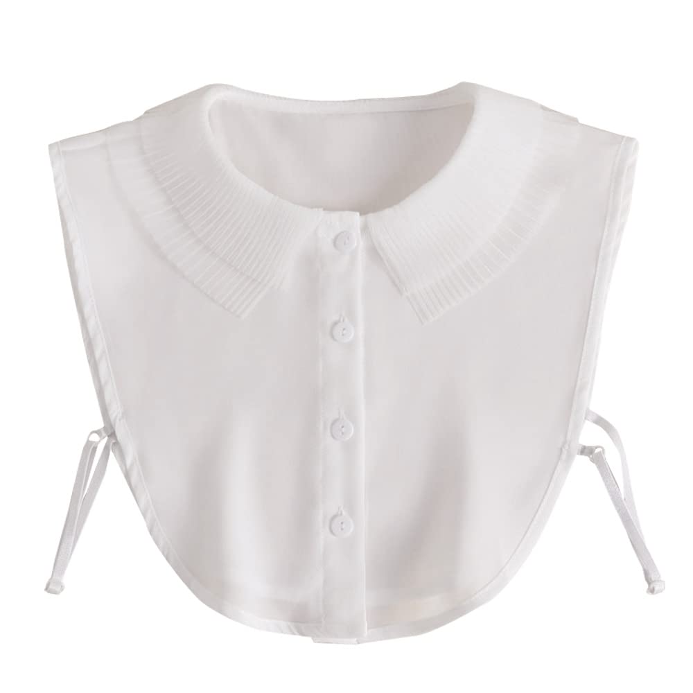 LoudSung Detachable Half Shirt Blouse False Collar Elegant Fake Collar Lapel for Women Girls