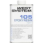 WEST SYSTEM 105 Epoxy Resin 1kg - Resin for Wood, Metal & Fibreglass Repairs- Marine Grade Epoxy Glue for Woodwork, Repair and DIY - Pair with Hardener for Use
