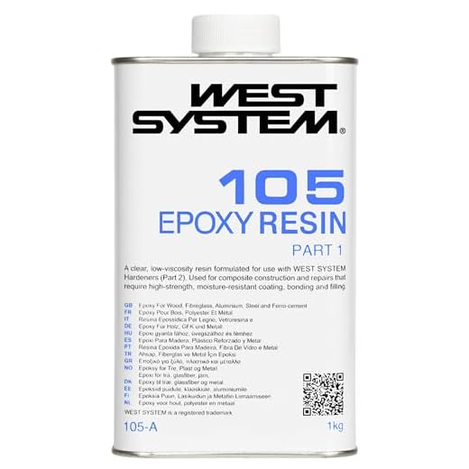 WEST SYSTEM 105 Clear Epoxy Resin for Repairs