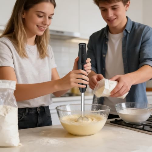 Batidora de mano de inmersión para preparar cremas finas sin grumos 3