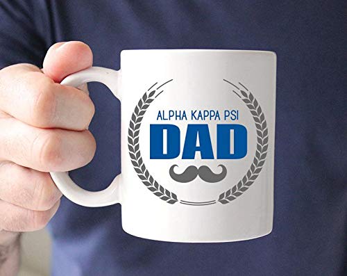 AKPsi Alpha Kappa Psi Dad Stache Mug Sorority Coffee Mug