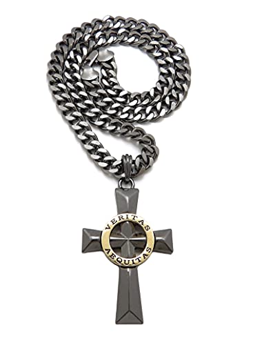 Veritas Aequitas Cross Boondock Saints Pendant 9mm/20