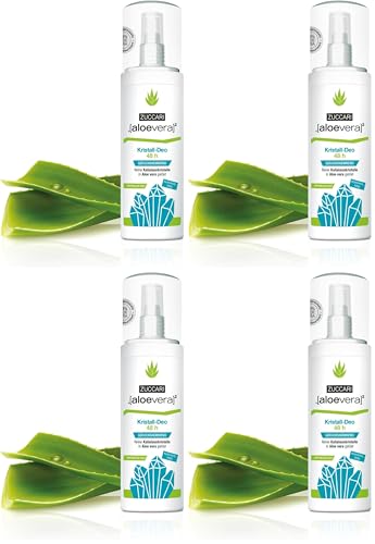 Déodorant pierre d'alun ZUCCARI anti-odeurs et douceur aloe vera peaux sensibles