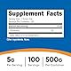 Nutricost L-Glutamin Pulver (500 Gramm) Geschmacklos - Glutenfrei & Nicht-GMO, 100 Portionen
