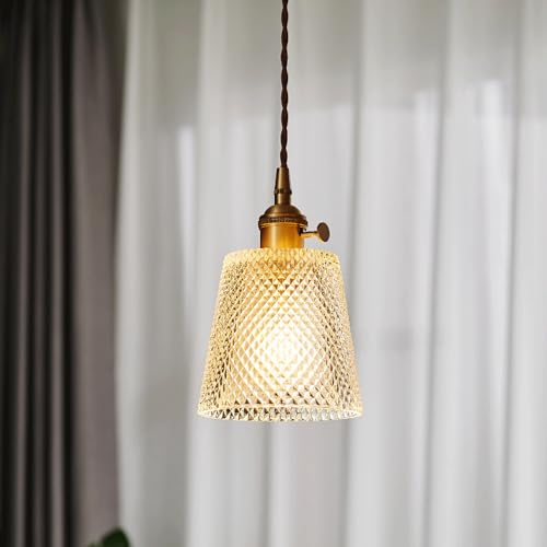 Lámpara colgante nórdica de cristal ideal para decorar balcones y dormitorios 5