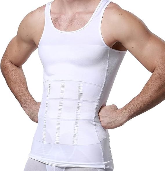 Men’s Slimming Body Shaper Vest | Compression Tummy Tucker for Belly Fat | Stretchable Abs Slimmer Tank Top | Corset for Gym, Workout & Weight Loss Fitness-picture-11
