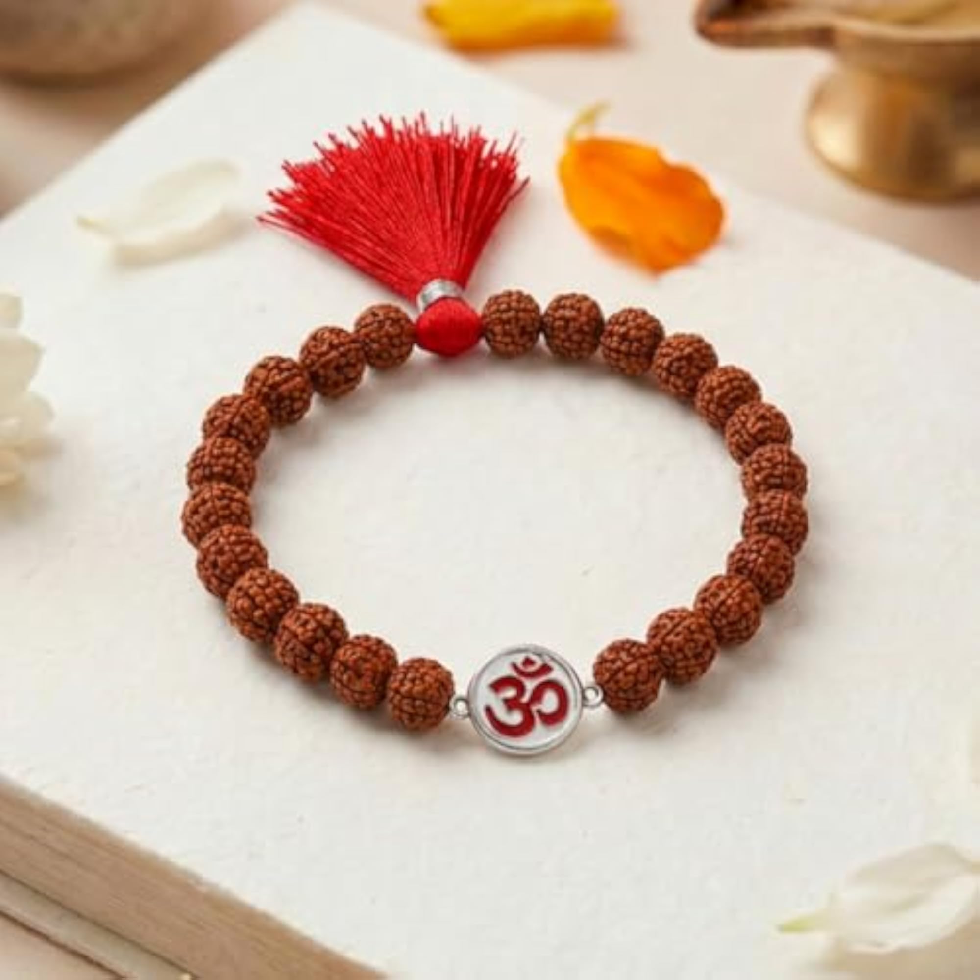925 Sterling Om Rakhi for Brother, Religious Design