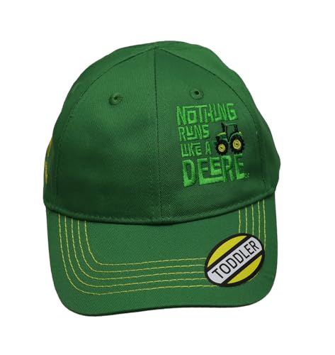 John Deere Nothing Runs Like A Deere Toddler Twill Hat, Jd Green