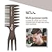 Baasha Quiff Styling Comb Set - Professional Anti-Static Shaping and Wet Pick Combs for Men's Hair Styling