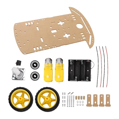 Chasis de robot educativo 2WD con disco codificador y ranura de batería para aplicaciones de motor Arduino 2 para cursos STEM y de tecnología