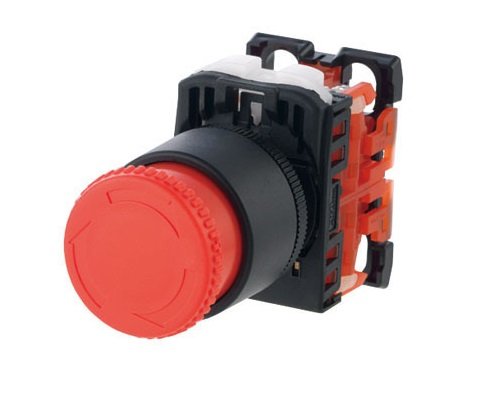 富士電機 非常停止用押しボタンスイッチ φ22 赤 AR22V4R-01R