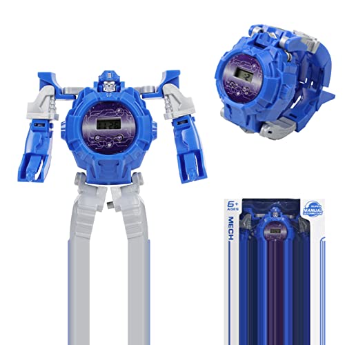 Dyeulget Reloj Transformador de Robot, Reloj Digital Transformador | Modelo de exhibición de Juguete Robot Transformador de Reloj Digital,Novedad Creativa, Juguetes transformadores, Juguetes d