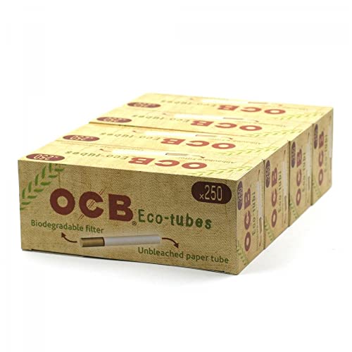 Price comparison product image 1000 (4x250) OCB Organic Eco Tubes (Cigarette Tubes) Cigarette Filter Tubes
