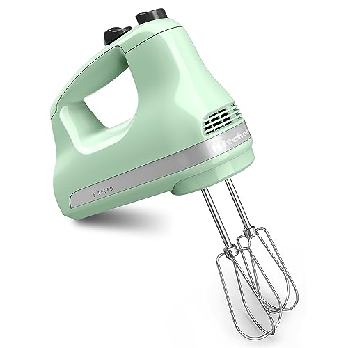 KitchenAid 5-Speed Ultra Power Hand Mixer, Stainless Steel/Plastic, White