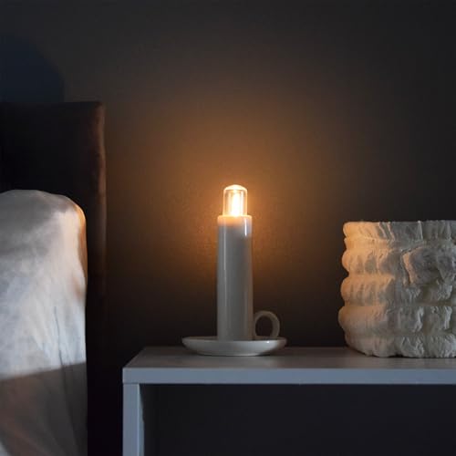 Image of Suck UK Candle Lamp - LED Lamp - Wee Willie Winkie - Cordless Bedside Night Light - Table Lighting - Candlestick Light with Torch - Dimmable Touch Control - Rechargeable Portable Battery USB-C