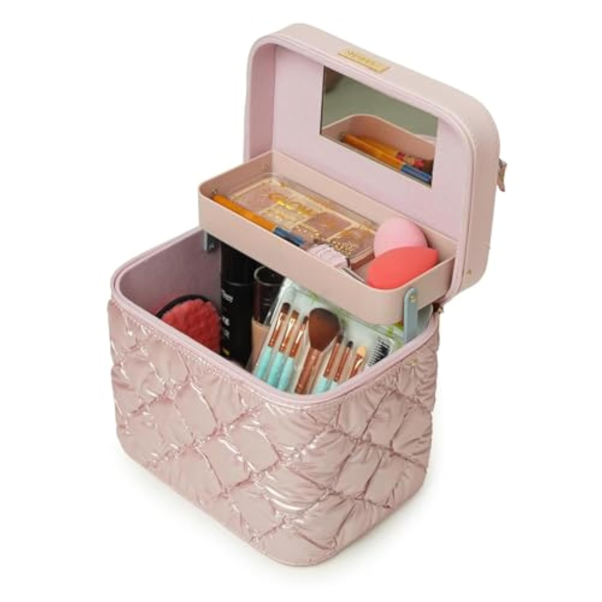 Luxury Cosmetic Makeup Kit Storage Organizer, Travel Toiletry Box