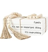 Decorative Books for Home Decor, White Faux Books for Decoration, Rustic Farmhouse Stacked Displa...