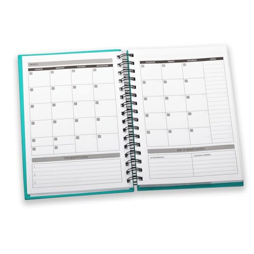 Image of Amazon Brand - Solimo Daily Planner and Organizer, To Do List, Undated Hard Bound Planner, Laminated Covers, 150 Pages (Dreams)