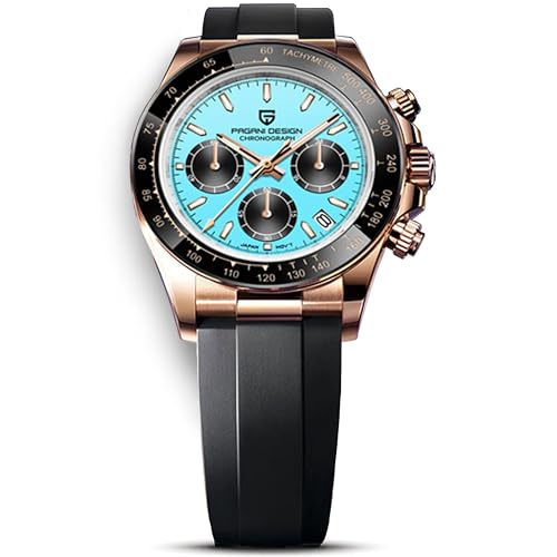 Pagani Design PD1644 Men’s Quartz Chronograph Watch VK63 Movement...