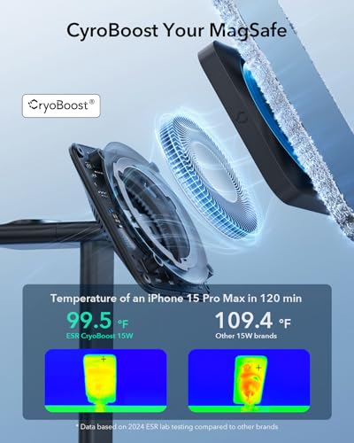 ESR 3 in 1 MagSafe Charger Stand with CryoBoost, Wireless Charging Stand - image 4