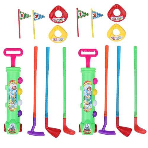 Set de golf éducatif léger en plastique pour occuper les enfants dehors