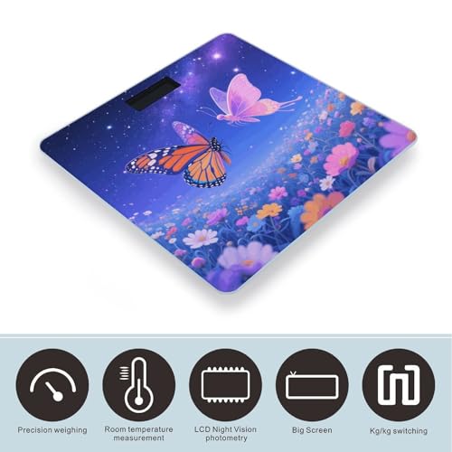 Báscula Digital Negra y Dorada de Mármol para Baño miniatura 3