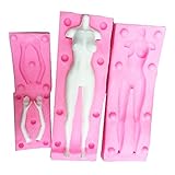 WYD 3D Male and Female Full Body Mold,DIY Cake Decoration Tools (Female)