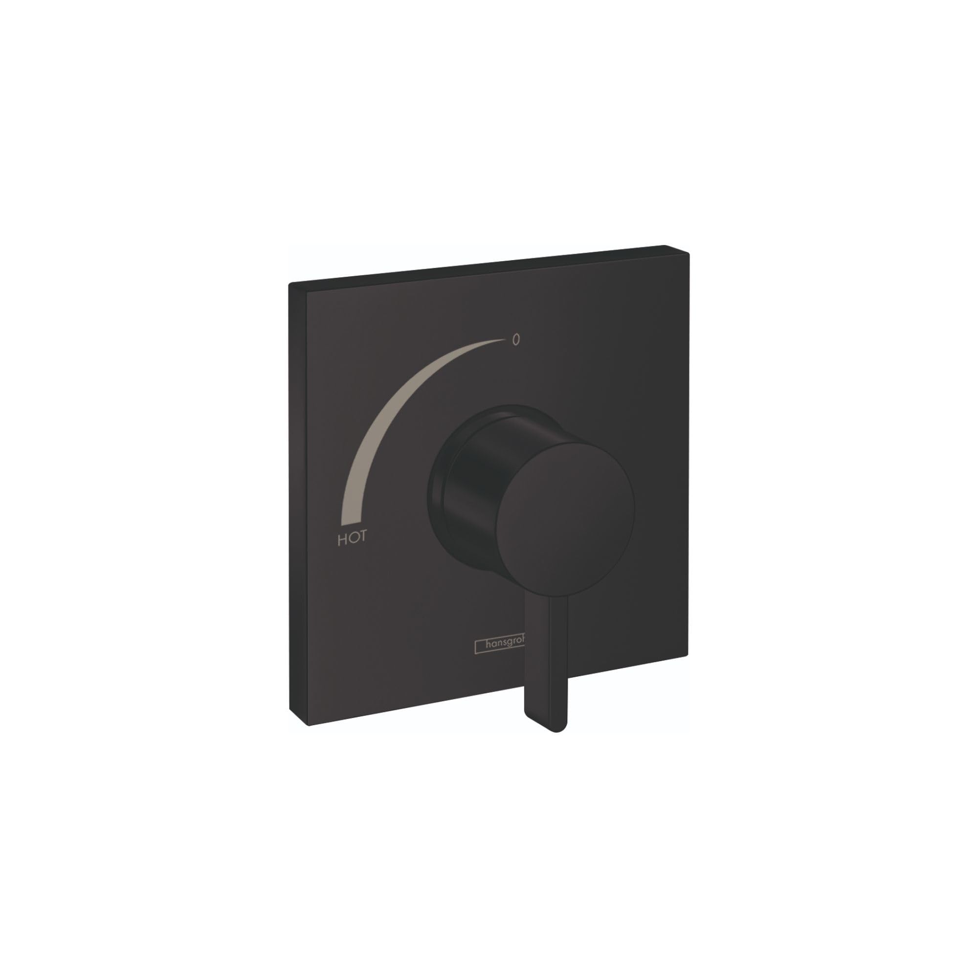Vanne de douche carrée hansgrohe Ecostat 15724671 mitigeur monocommande noir