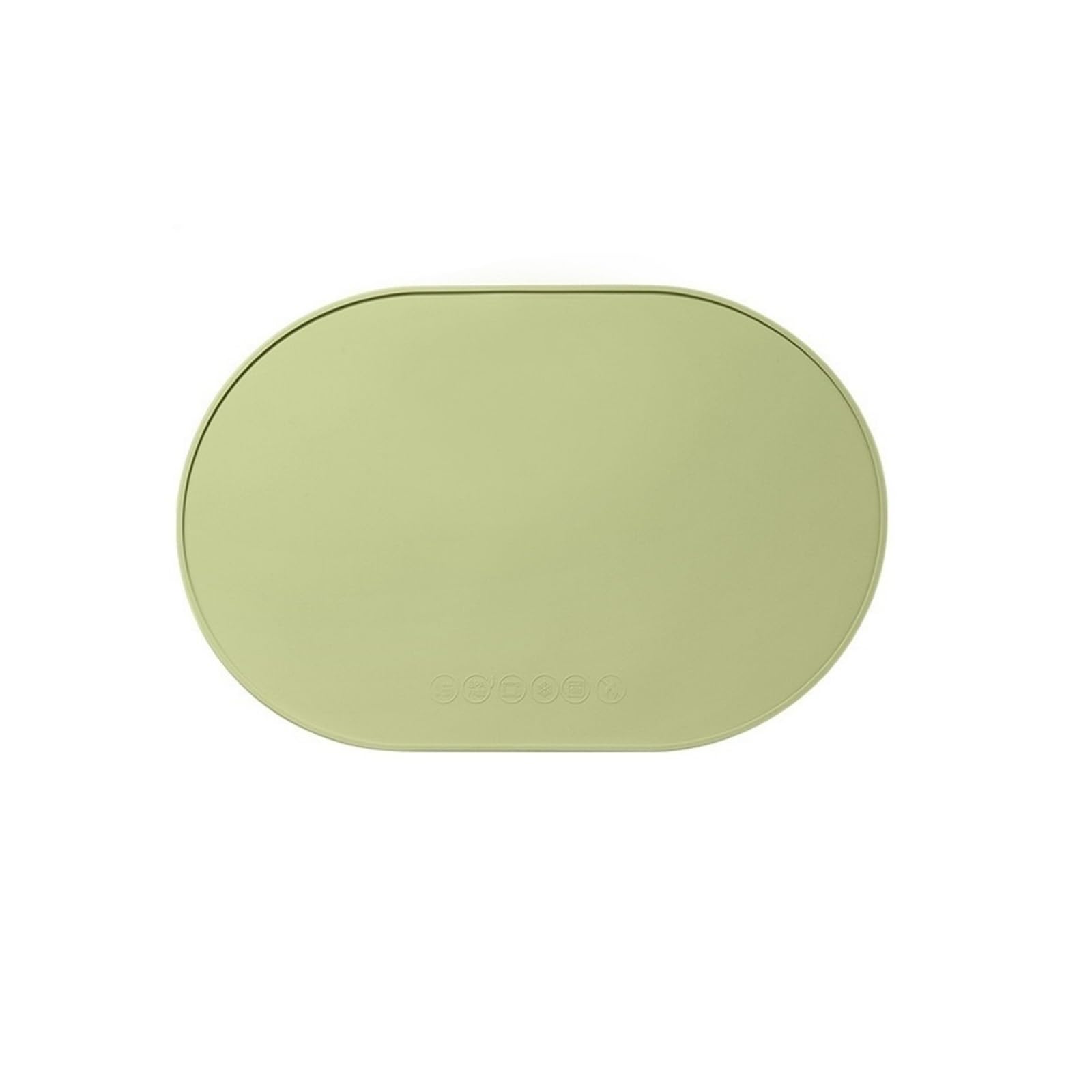 JZQKXMVNCLH Silicone placemats, reusable portable, waterproof, and easy-to-clean(Green 1PC)