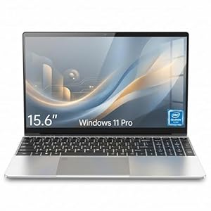 2026 Ordenador Portatil 15.6″, Laptop con Win 11 Pro 5205U 8GB RAM 128GB SSD Computadora Portatil, USB 3.0 HDMI, FHD Display, Wi-Fi 5, Huella/Teclado retroiluminado – Portatiles baratos y buenos