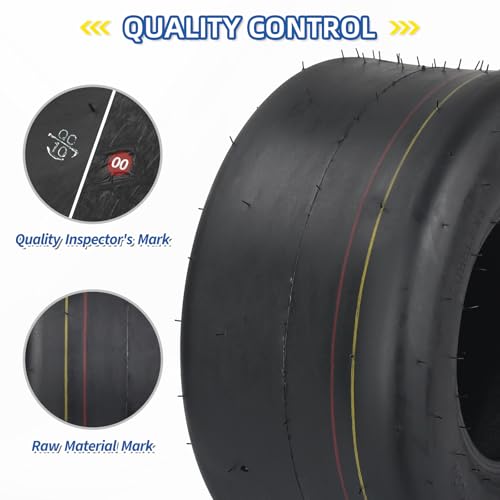 Neumático 11x6.00-5 sin cámara GICOOL de 4 capas para cortacésped de giro cero 2