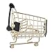 Cabilock Mini Supermercato Carretto Mini Carrello della Spesa Carrello modalità di Archiviazione di Strumenti di Piccolo Carrello della Spesa della novità da Tavolo Ufficio Decorazione