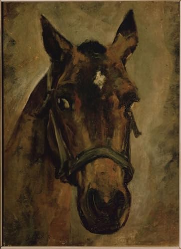 Imagen de lienzo y pintura mural de cabeza de caballo Sorolla para casa